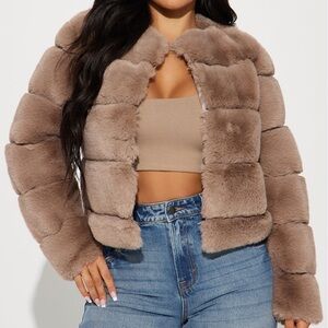 Fashion nova fur coat